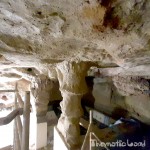 Construcción del interior tematizado con mortero.